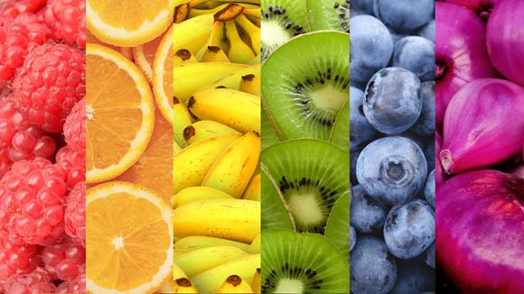 colores de la salud frutas verduras
